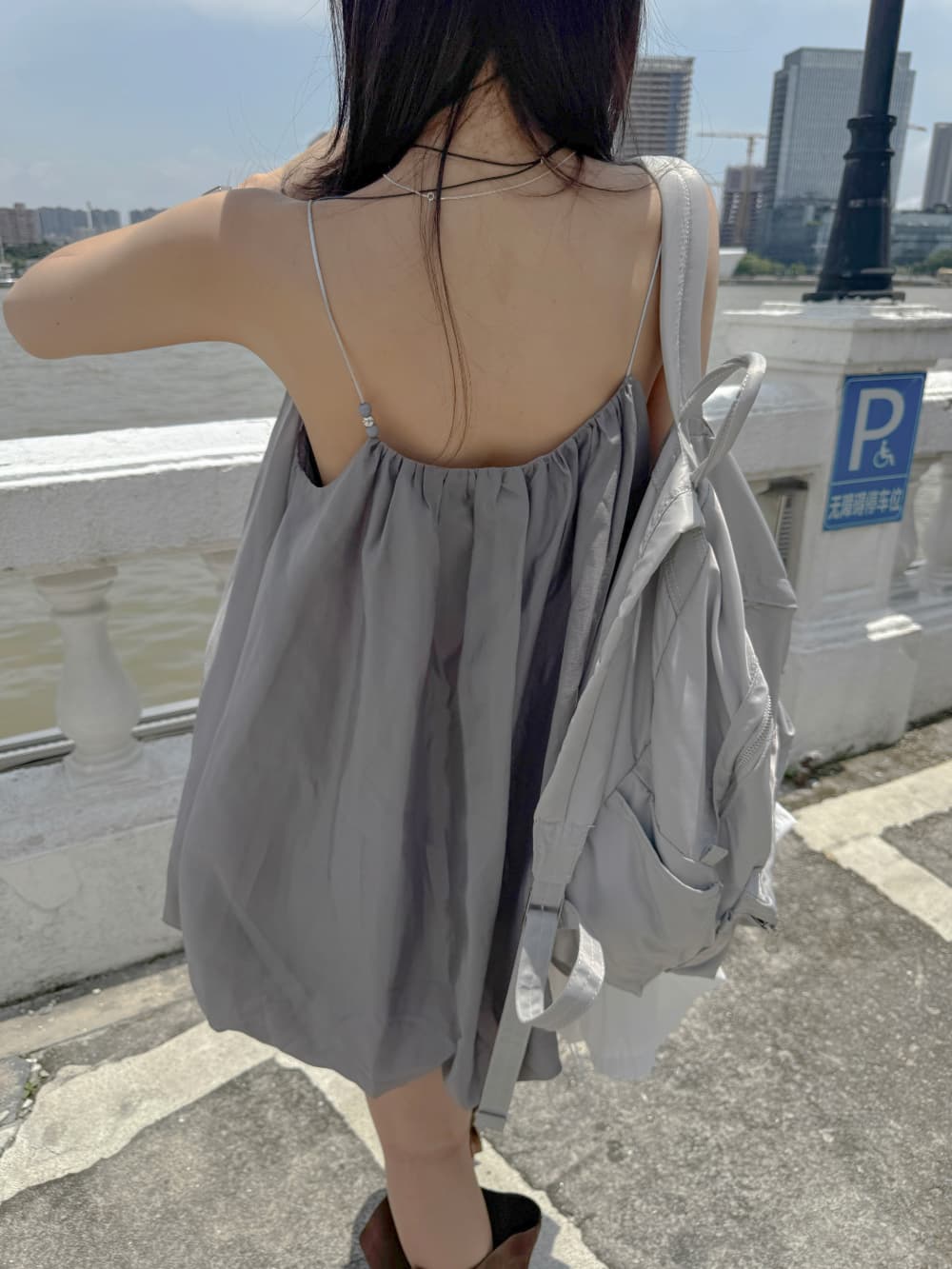 새로운 작은 대중 캐주얼 꽃밭 슬립 드레스 상세 이미지 20