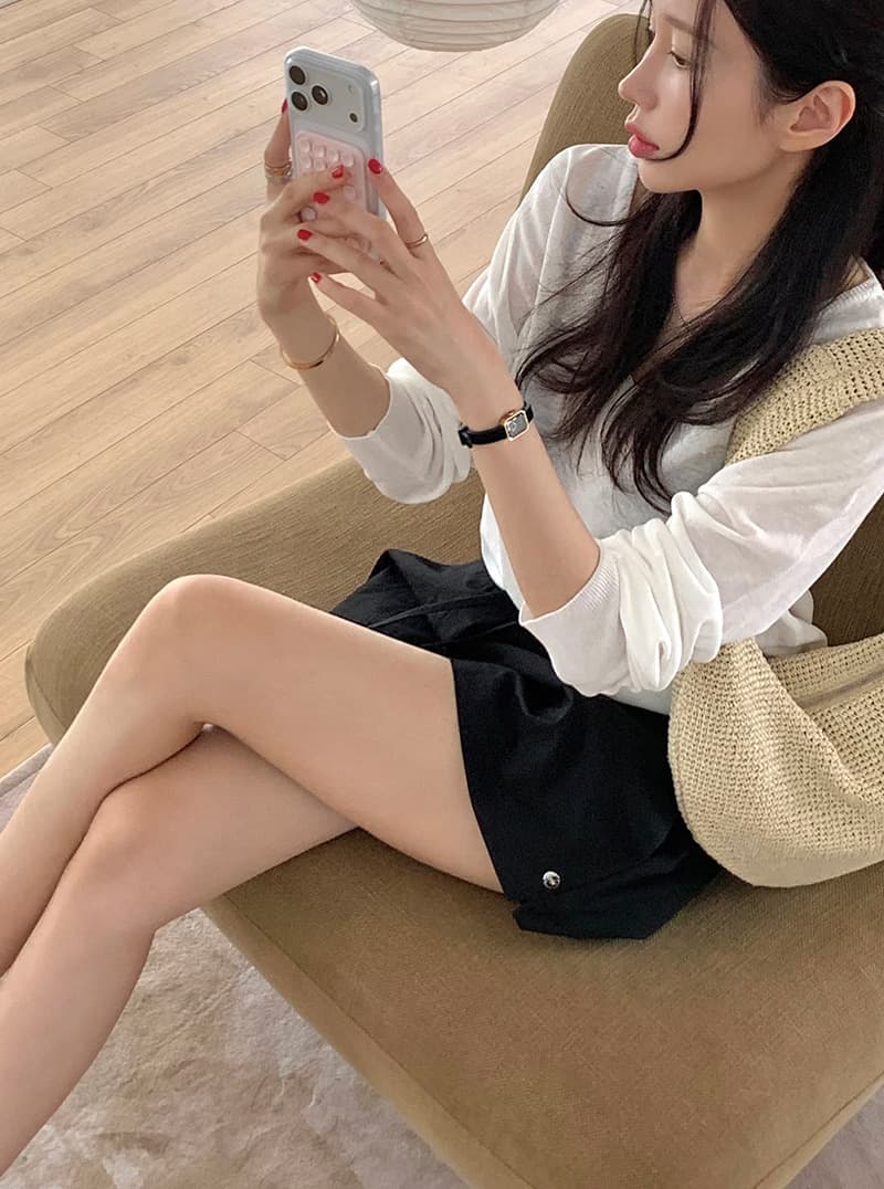 여름 새로운 신축성 허리 허리밴드 연령 감소 슬림해 보이는 다용도 캐주얼 반바지 바지 상세 이미지 2