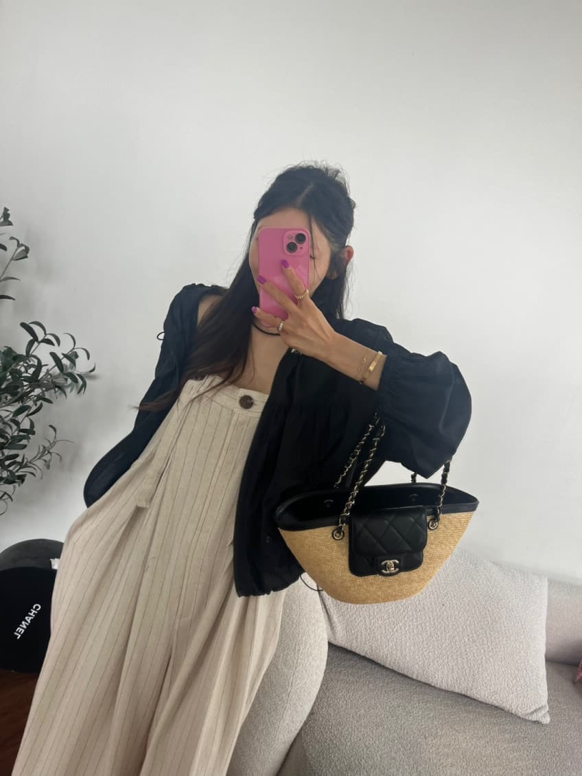 미니멀리즘 다용도 스탠드 칼라 펌프 로프 자외선 차단 재킷 상세 이미지 16