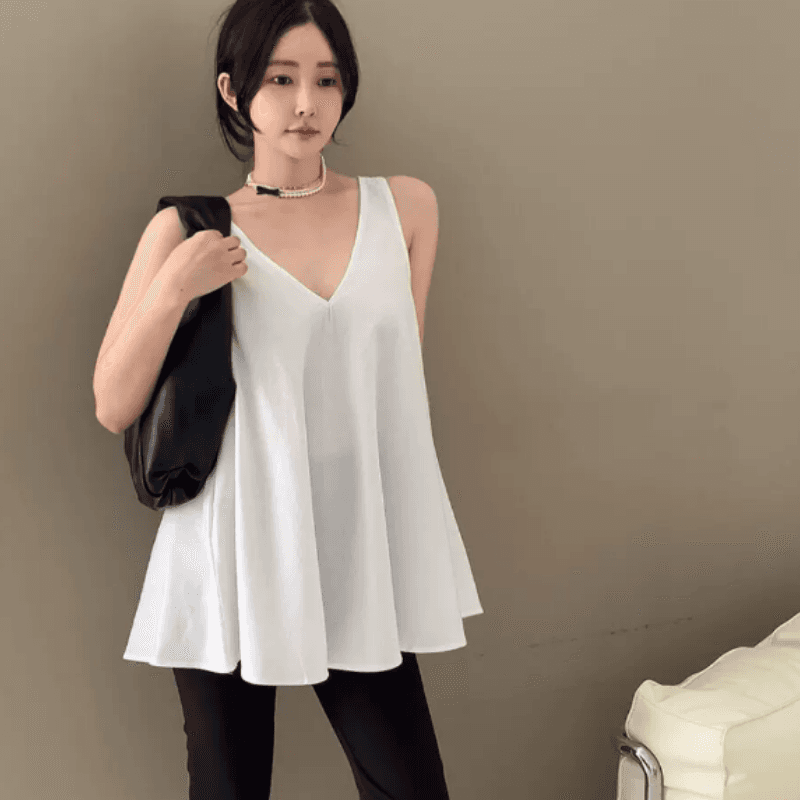 새로운 패션 다용도 V넥 단색 조끼 맨위 이미지 4
