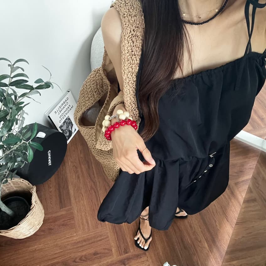 있음 선적 새로운 허리 수축 다용도 슬립 꽃밭 올인원 바지 상세 이미지 41