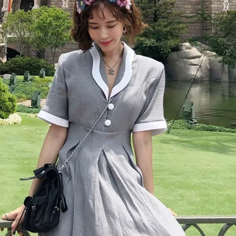 있음 선적 인터넷 유명인 점프 슈트 와이드 레그 팬츠 도루 센스 하이웨이스트 슬림해 보이는 검정색 정장 올인원 바지 이미지 5
