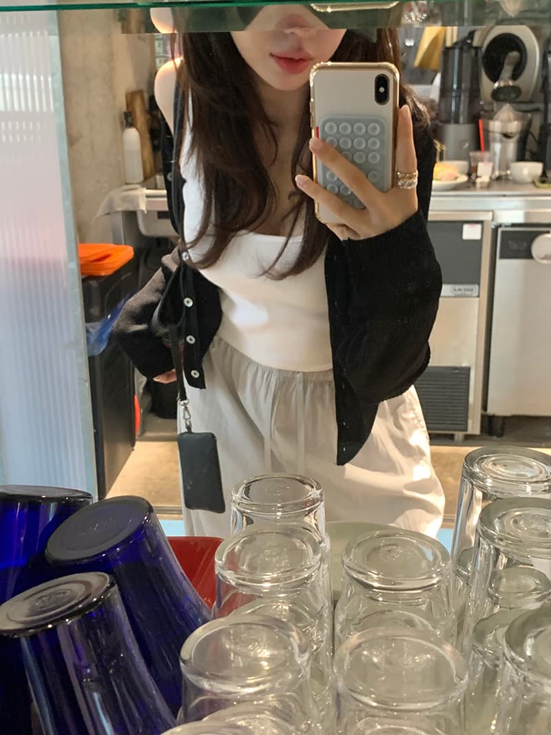 새로운 느긋한 루즈핏 펌프 로프 있음 안감 넓은 다리 길이 바지 상세 이미지 17