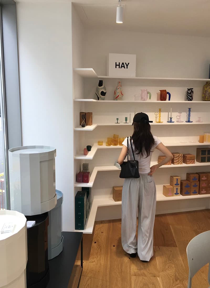 새로운 느긋한 루즈핏 펌프 로프 있음 안감 넓은 다리 길이 바지 상세 이미지 24