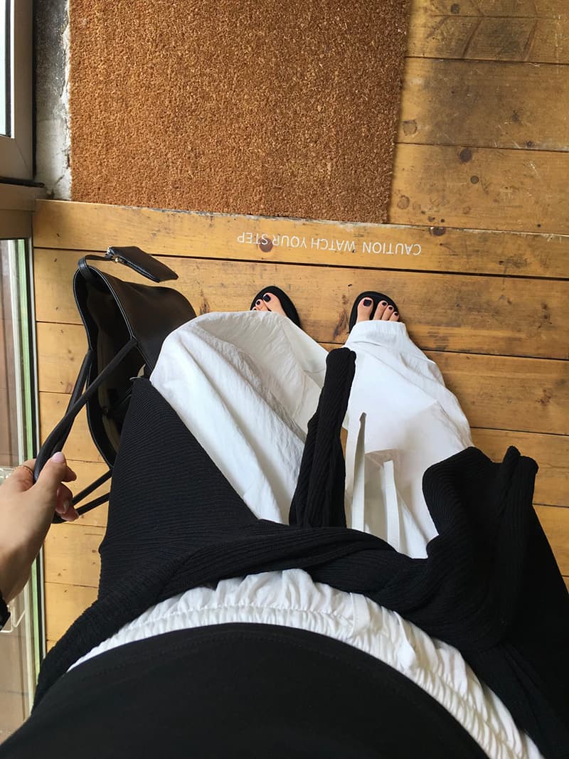 새로운 느긋한 루즈핏 펌프 로프 있음 안감 넓은 다리 길이 바지 상세 이미지 37