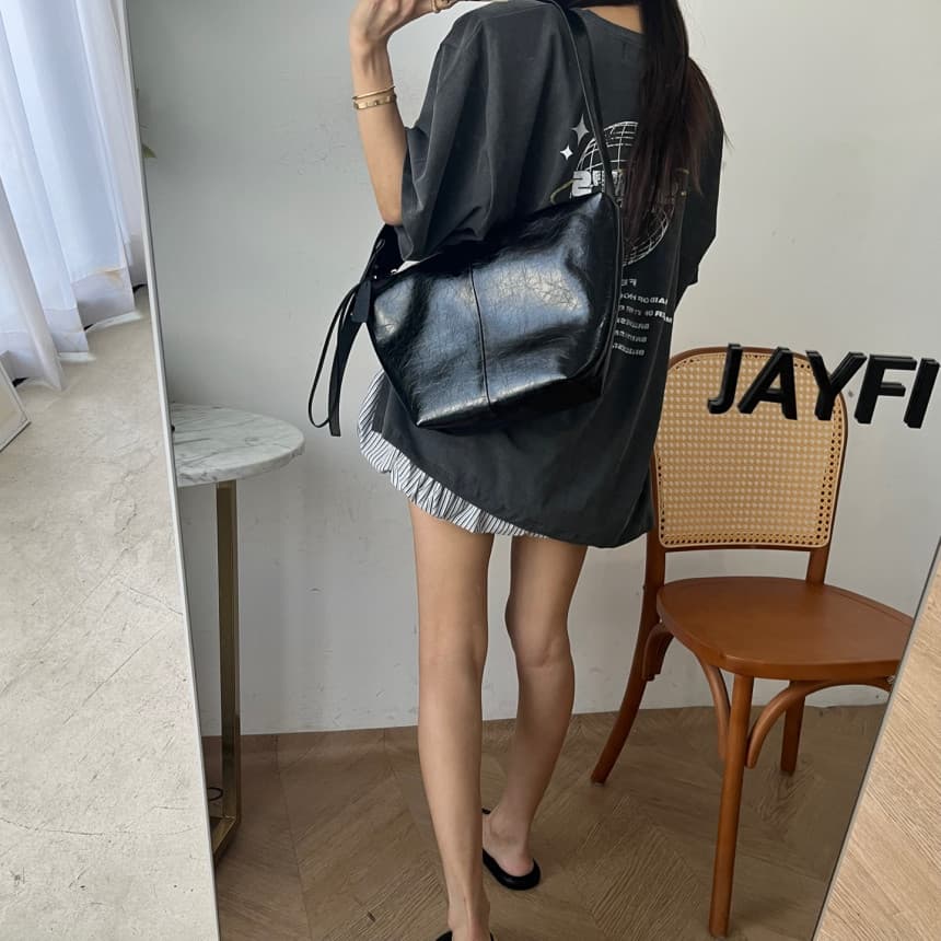 있음 선적 스트라이프 배기 바지 캐주얼 바지 여름 연령 감소 레이스업 꽃밭 반바지 상세 이미지 26