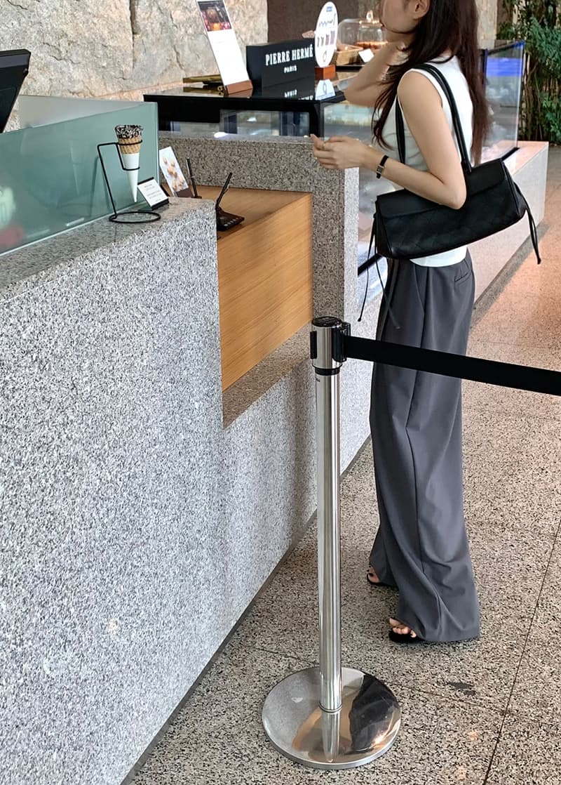 정장 바지 여성 도루 센스 슬림해 보이는 바지 캐주얼 바지 스트레이트 바지 슬랙스 상세 이미지 10