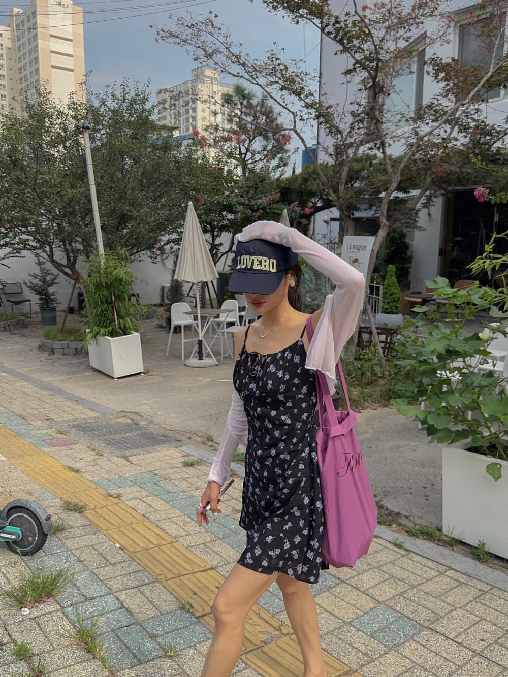 새로운 한 부서 작은 꽃무늬 슬립 드레스 상세 이미지 17