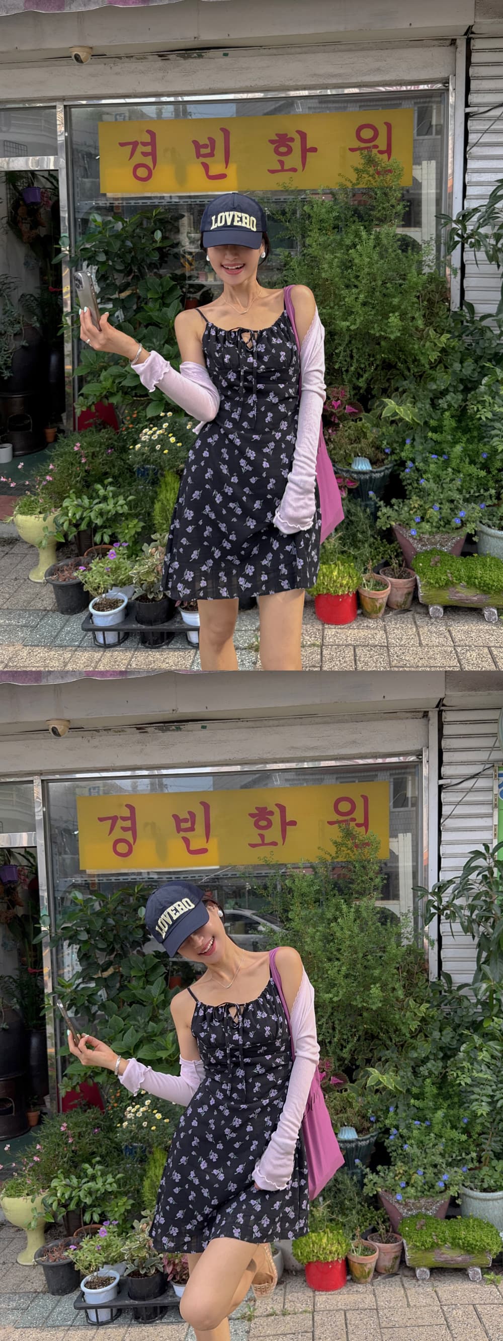 새로운 한 부서 작은 꽃무늬 슬립 드레스 상세 이미지 20