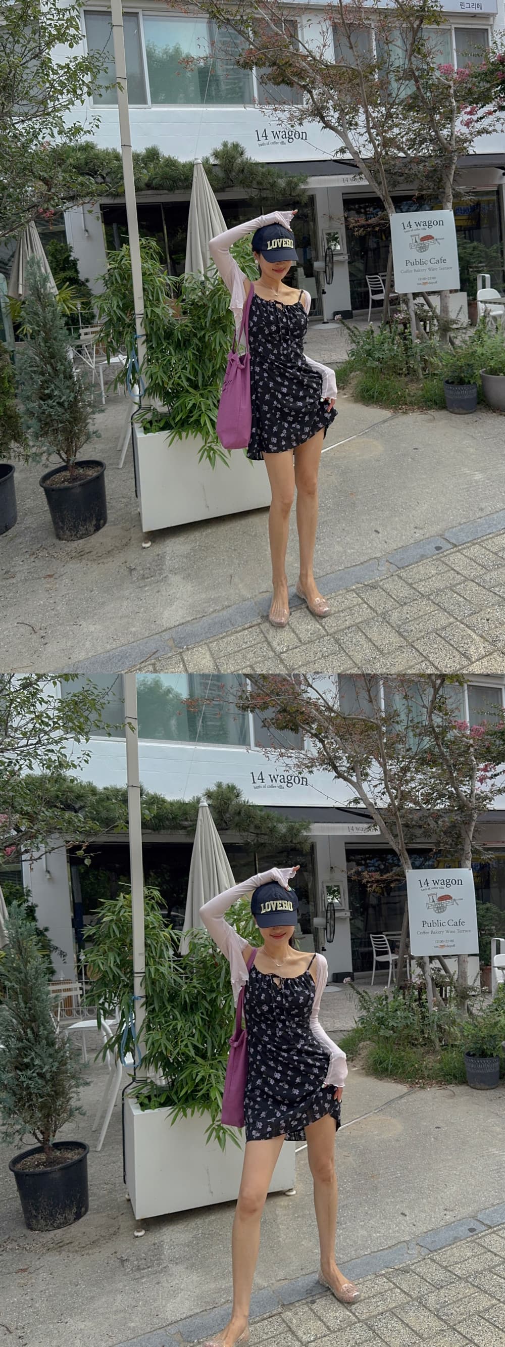 새로운 한 부서 작은 꽃무늬 슬립 드레스 상세 이미지 21