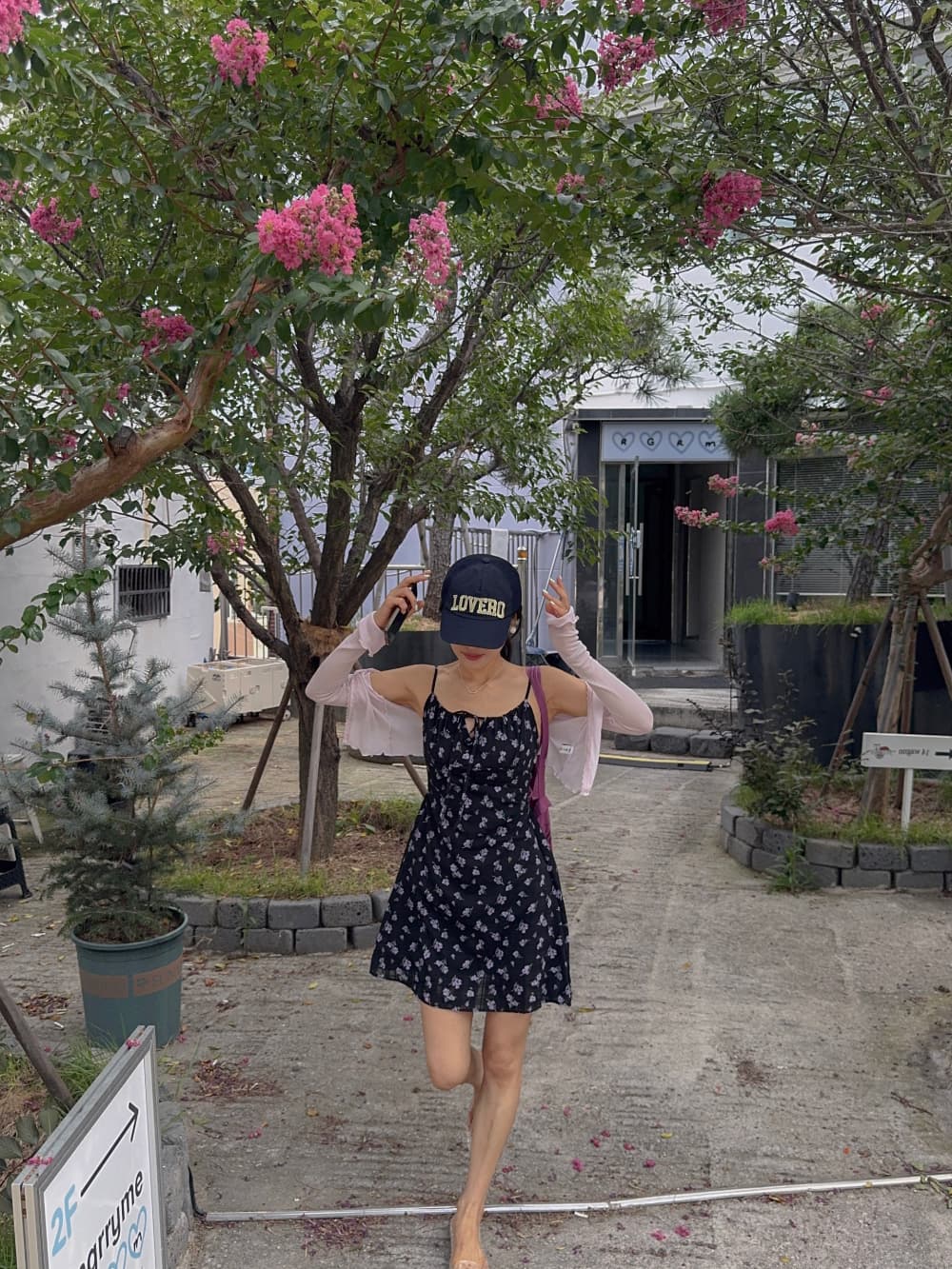 새로운 한 부서 작은 꽃무늬 슬립 드레스 상세 이미지 22
