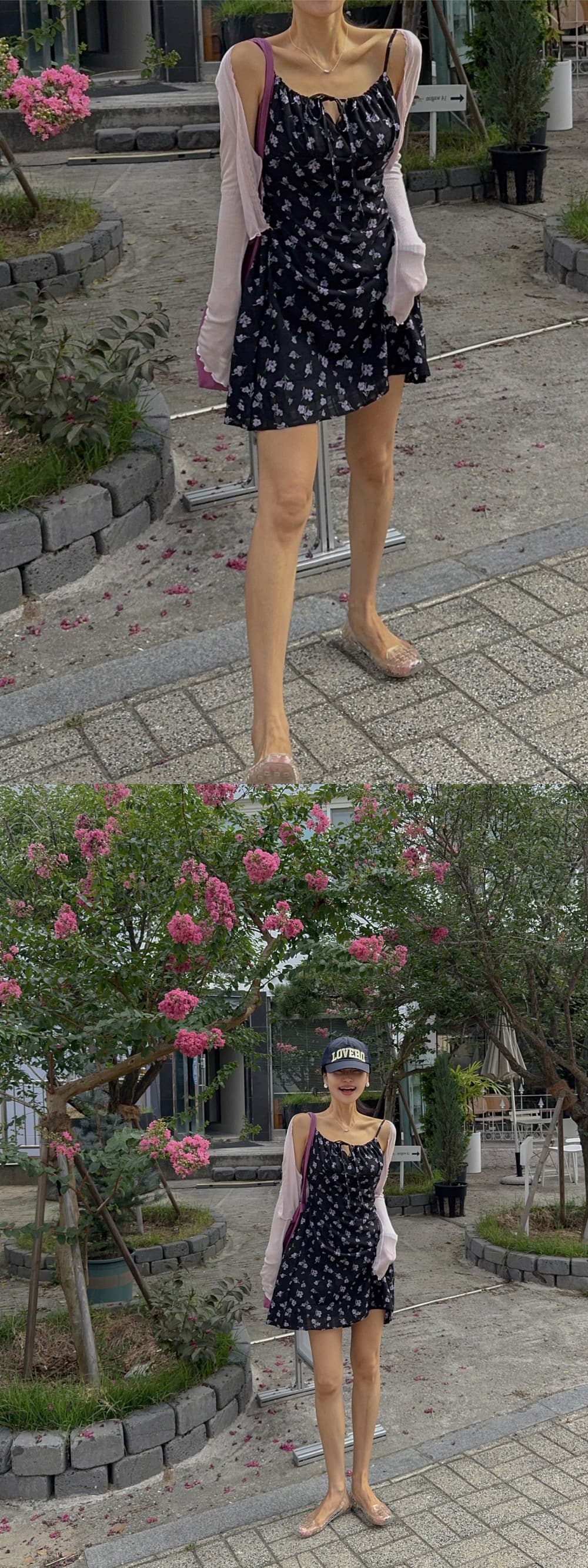 새로운 한 부서 작은 꽃무늬 슬립 드레스 상세 이미지 23