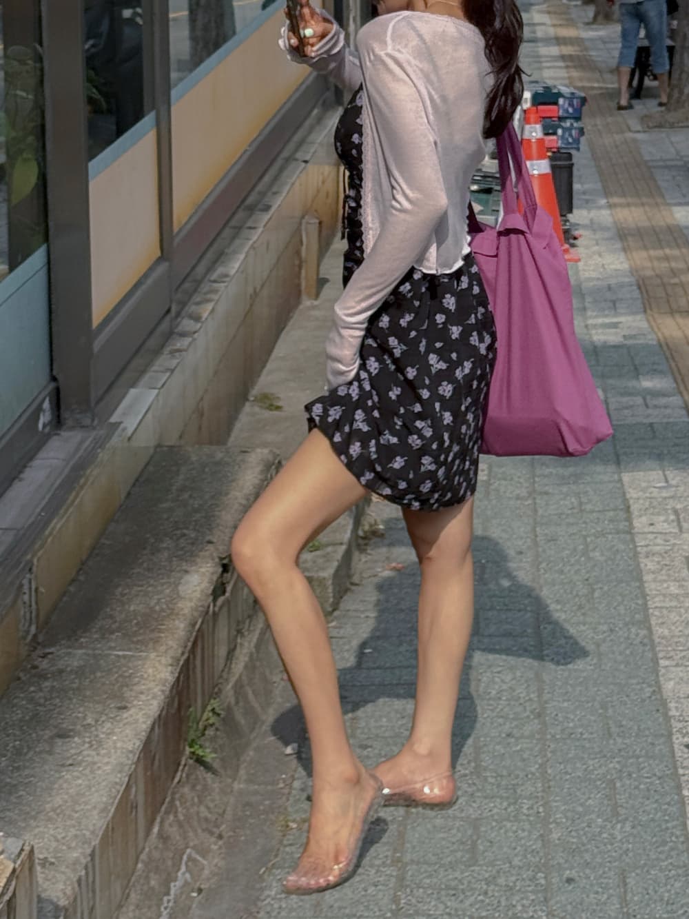 새로운 한 부서 작은 꽃무늬 슬립 드레스 상세 이미지 27