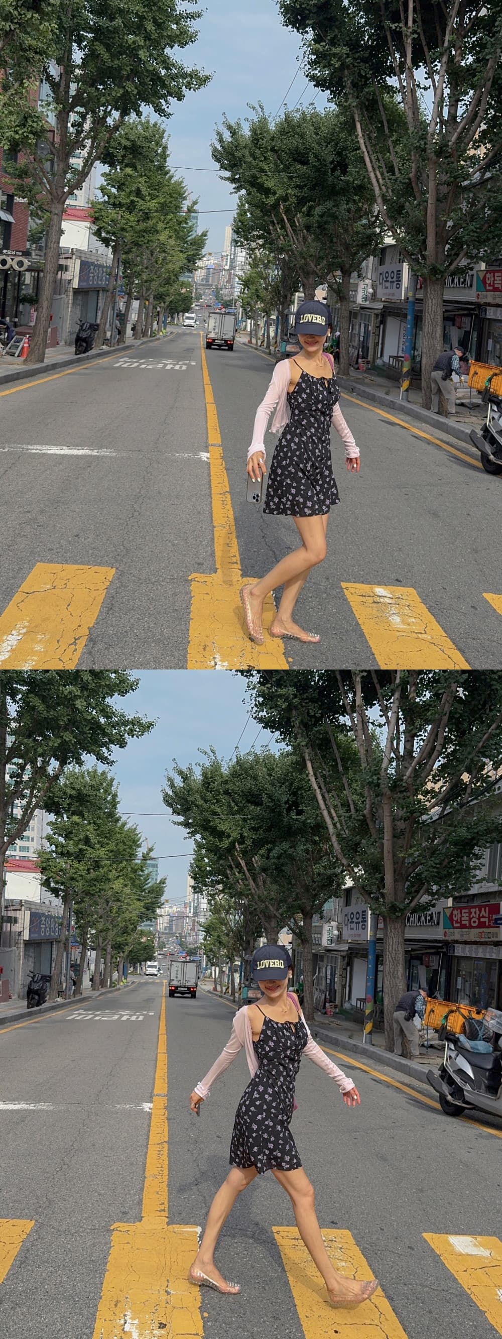 새로운 한 부서 작은 꽃무늬 슬립 드레스 상세 이미지 33