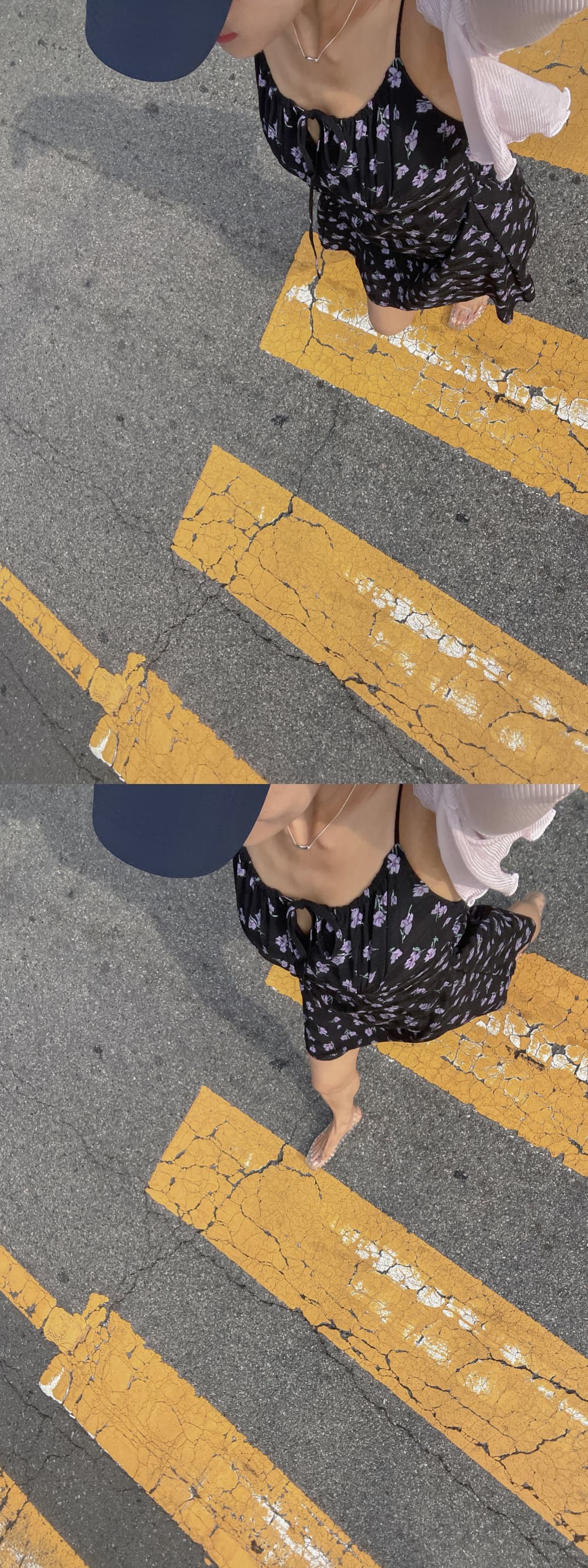 새로운 한 부서 작은 꽃무늬 슬립 드레스 상세 이미지 34