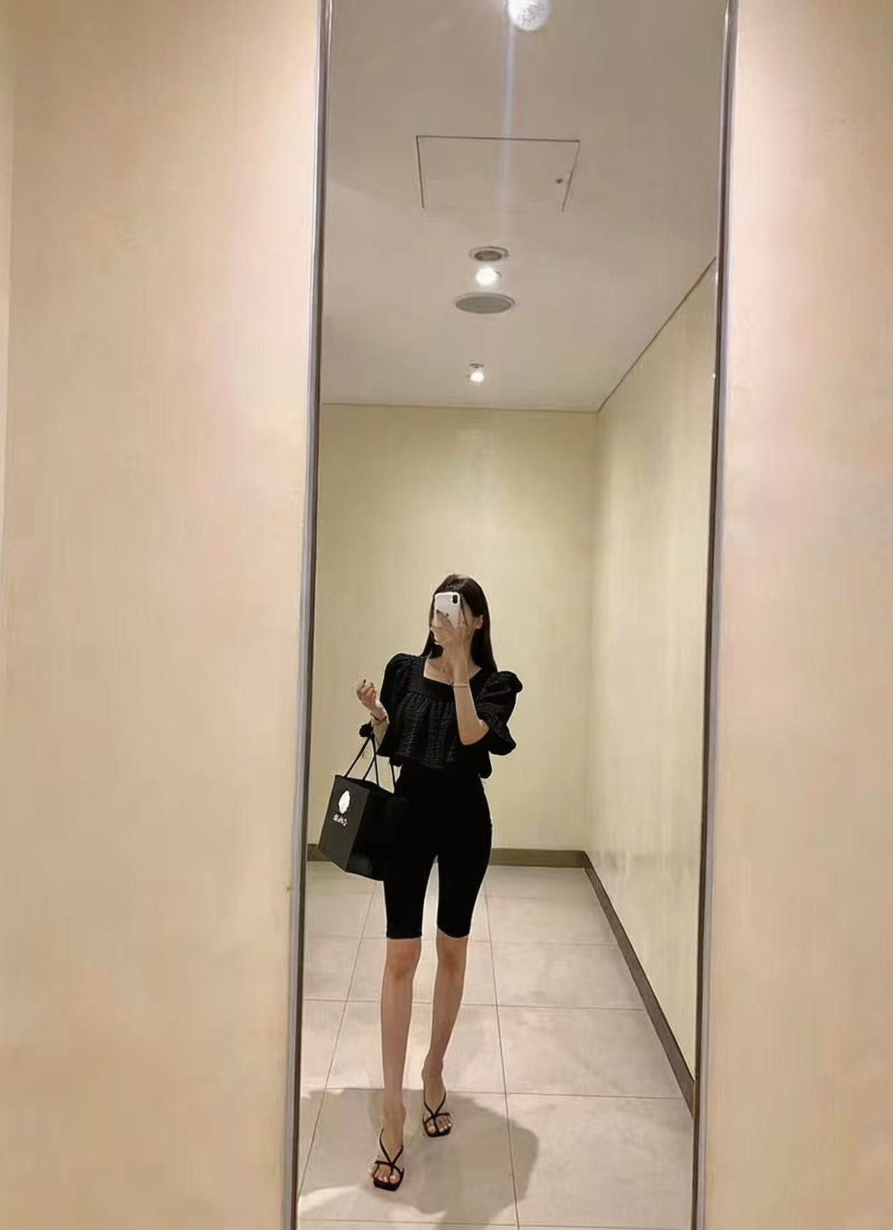 있음 선적 무거운 작업 버블 그리드 체크무늬 광장 칼라 셔츠 상세 이미지 2