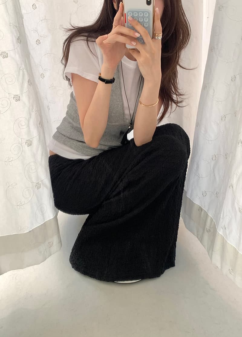 새로운 외국 가스 다용도 타이트 스커트 버블 반신 스커트 상세 이미지 25