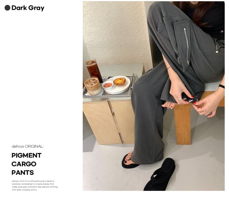 새로운 가을 허리밴드 펌프 로프 워크웨어 캐주얼 긴 바지 상세 이미지 14