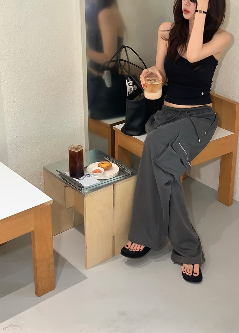 새로운 가을 허리밴드 펌프 로프 워크웨어 캐주얼 긴 바지 상세 이미지 15