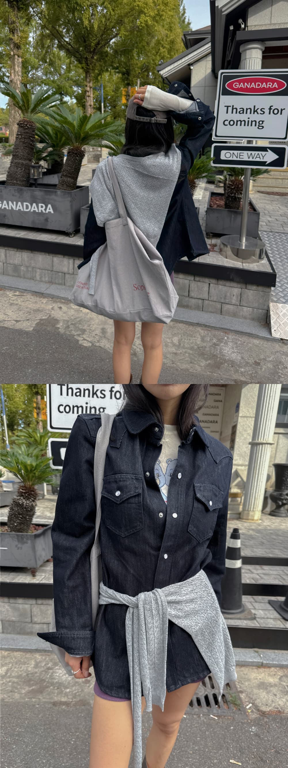 새로운 잘 생긴 폴로 칼라 캐주얼 긴팔 데님 셔츠 재킷 상세 이미지 27