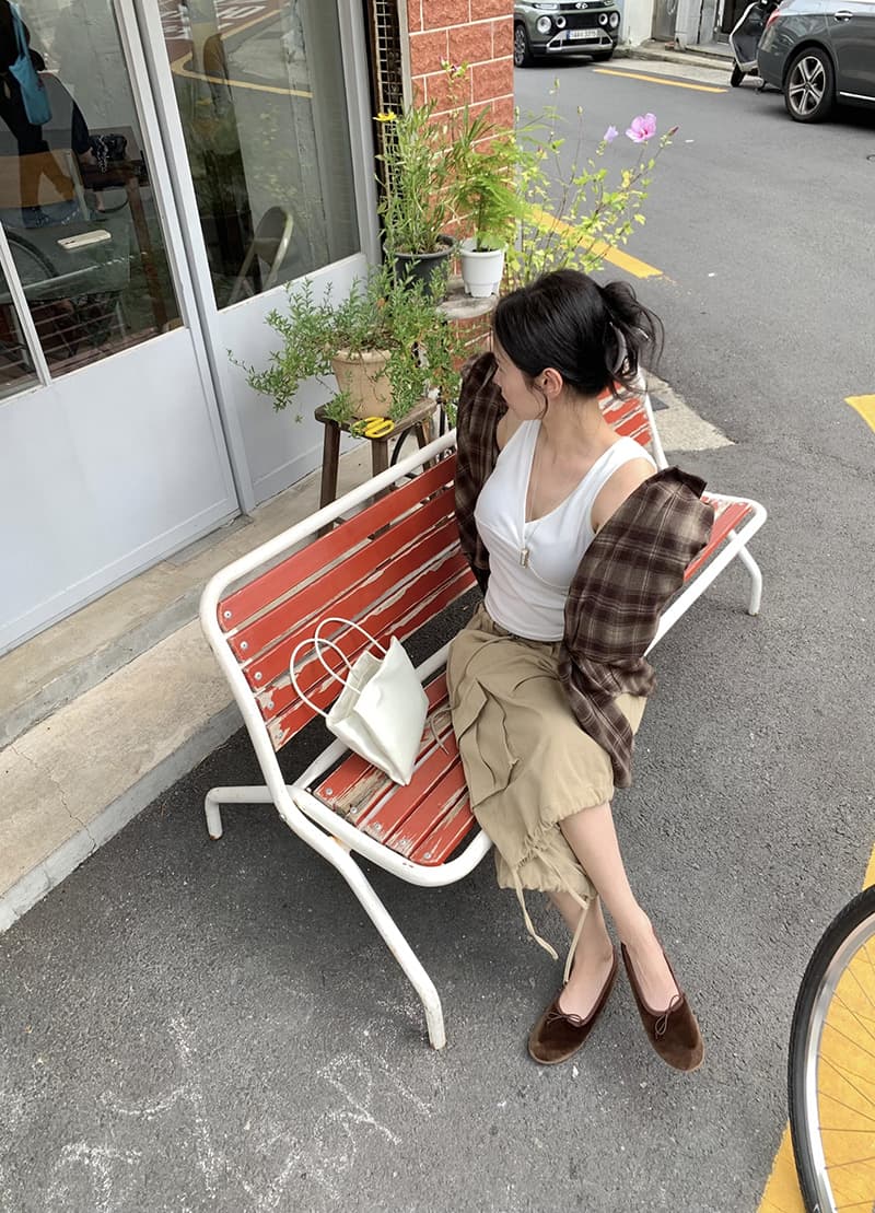 있음 선적 새로운 레트로 문예 바람 격자 무늬 셔츠 루즈핏 슬림해 보이는 캐주얼 셔츠 재킷 상세 이미지 4