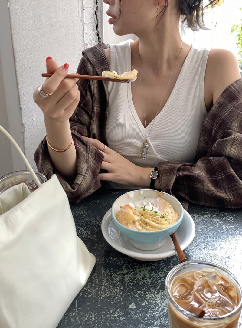 있음 선적 새로운 레트로 문예 바람 격자 무늬 셔츠 루즈핏 슬림해 보이는 캐주얼 셔츠 재킷 상세 이미지 7