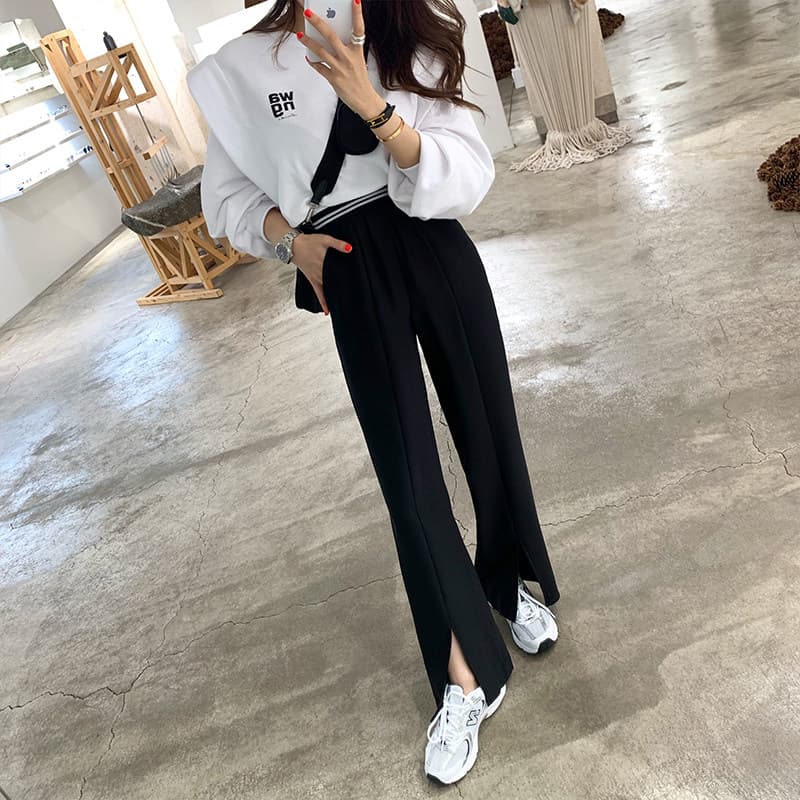 있음 선적 루즈핏 느긋한 바람 디자인 센스 후드티 여성 풀오버 페이크 레이어드 맨위 상세 이미지 12