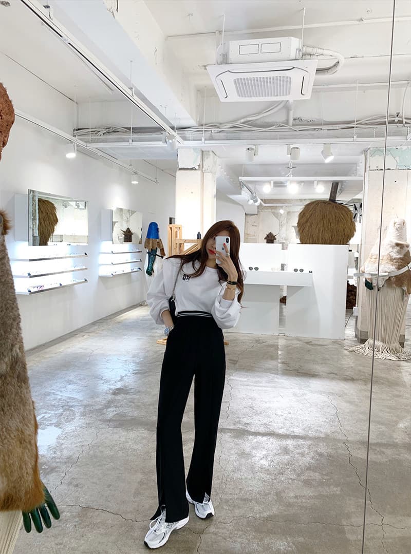 있음 선적 루즈핏 느긋한 바람 디자인 센스 후드티 여성 풀오버 페이크 레이어드 맨위 상세 이미지 13