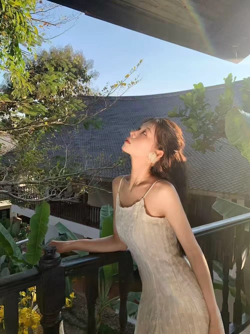 선물 화물 한국 스타일 자카드 레이스 망사 기타 조각 슬립 드레스 기타 조각 자르기 무거운 작업 이미지 2