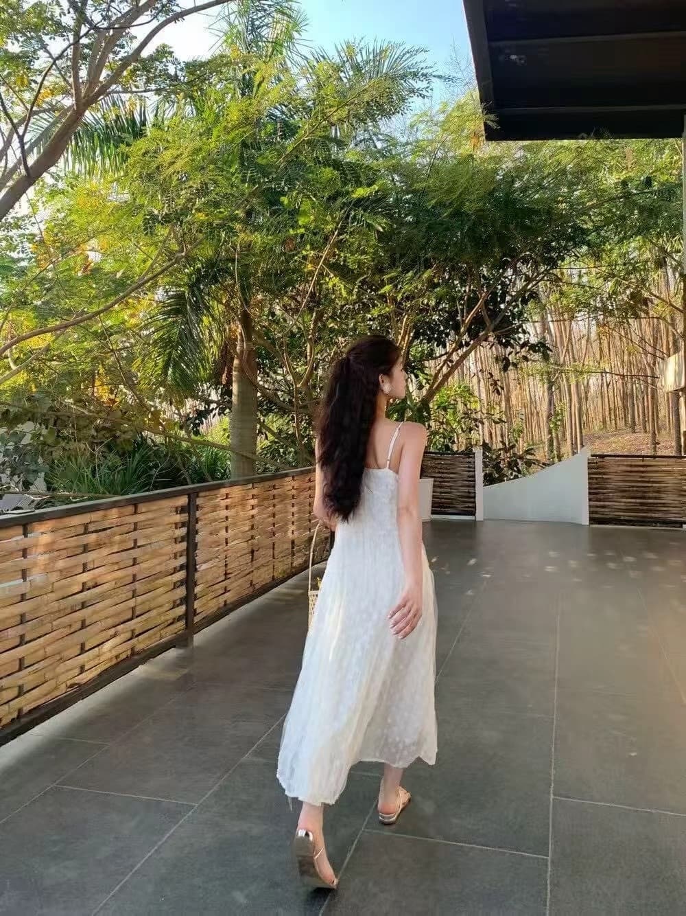 선물 화물 한국 스타일 자카드 레이스 망사 기타 조각 슬립 드레스 기타 조각 자르기 무거운 작업 상세 이미지 14