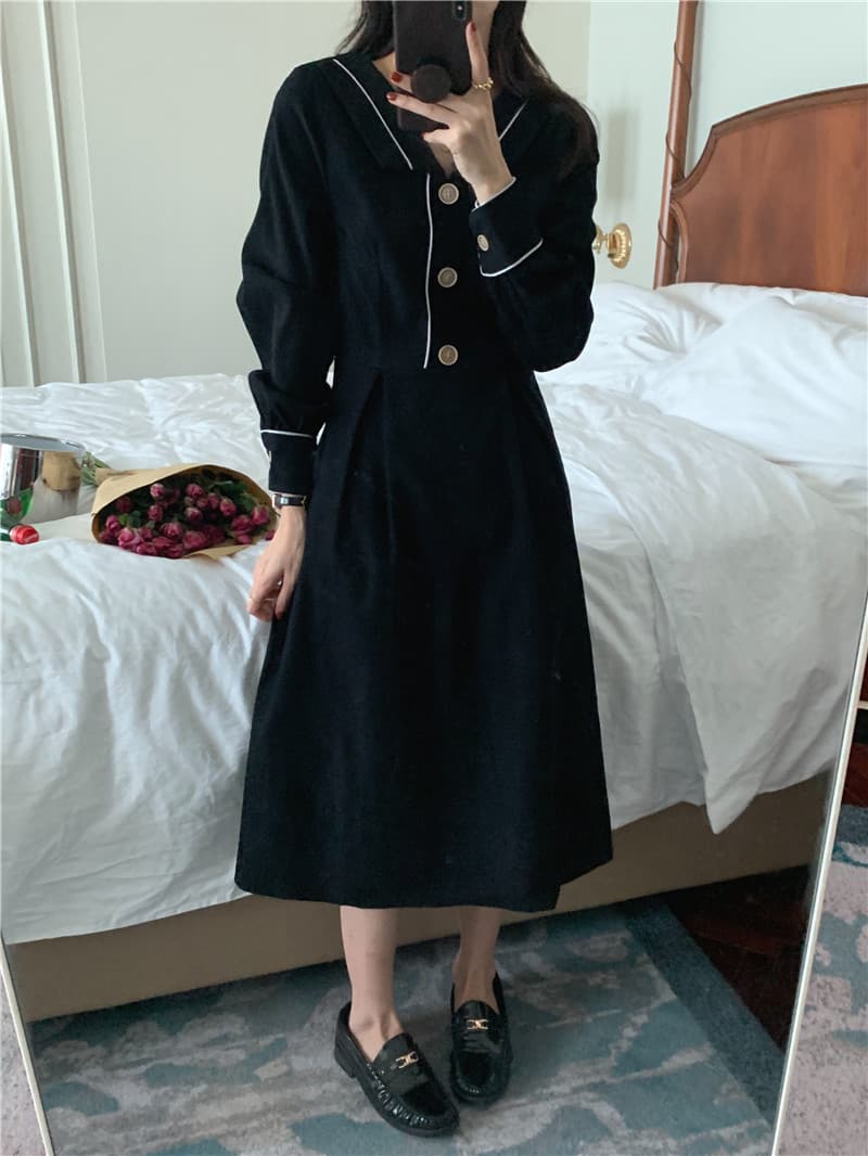 선물 화물 한국 스타일 작은 대중 캄파넬라 세과 요정 슈퍼 요정 센 부서 치마 봄 가을 품격 허리 수축 슬림해 보이는 드레스 상세 이미지 15