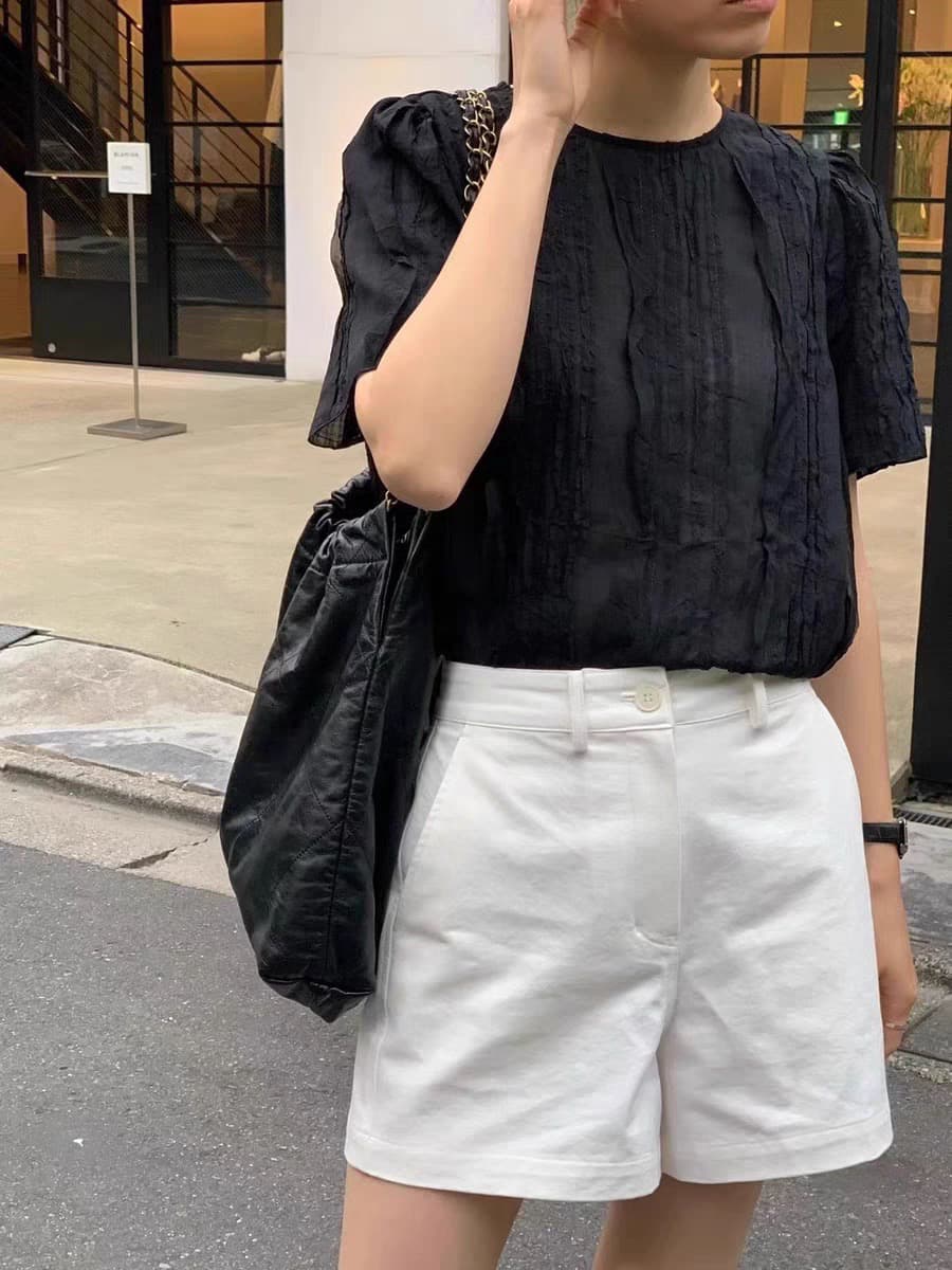 선물 화물 한국 동대문 여름 섹션 외국 가스 연령 감소 인터넷 에디션 주름 반팔 셔츠 맨위 이미지 3