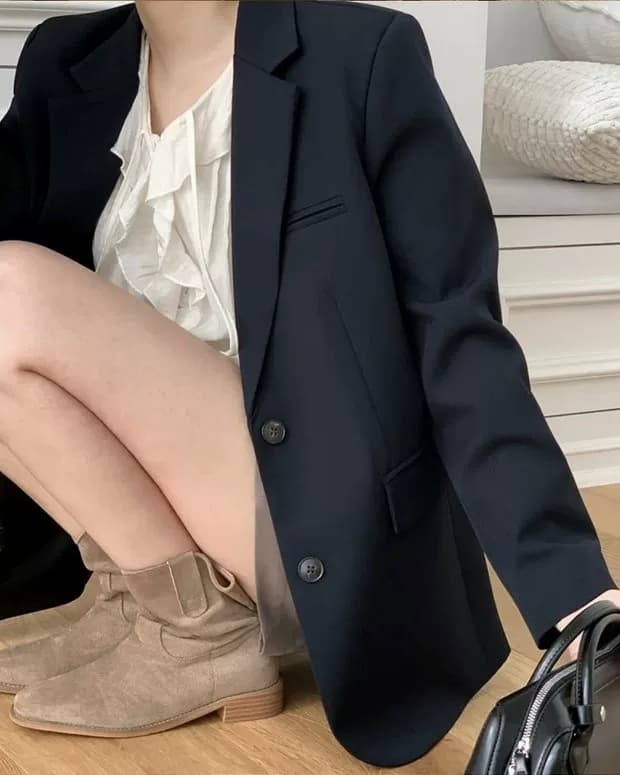 선물 화물 한국 chic 달콤함 쉬폰 블라우스 프릴 V넥 여성 셔츠 주름 장식 디자인 루즈핏 나팔 소매 맨위 상세 이미지 10