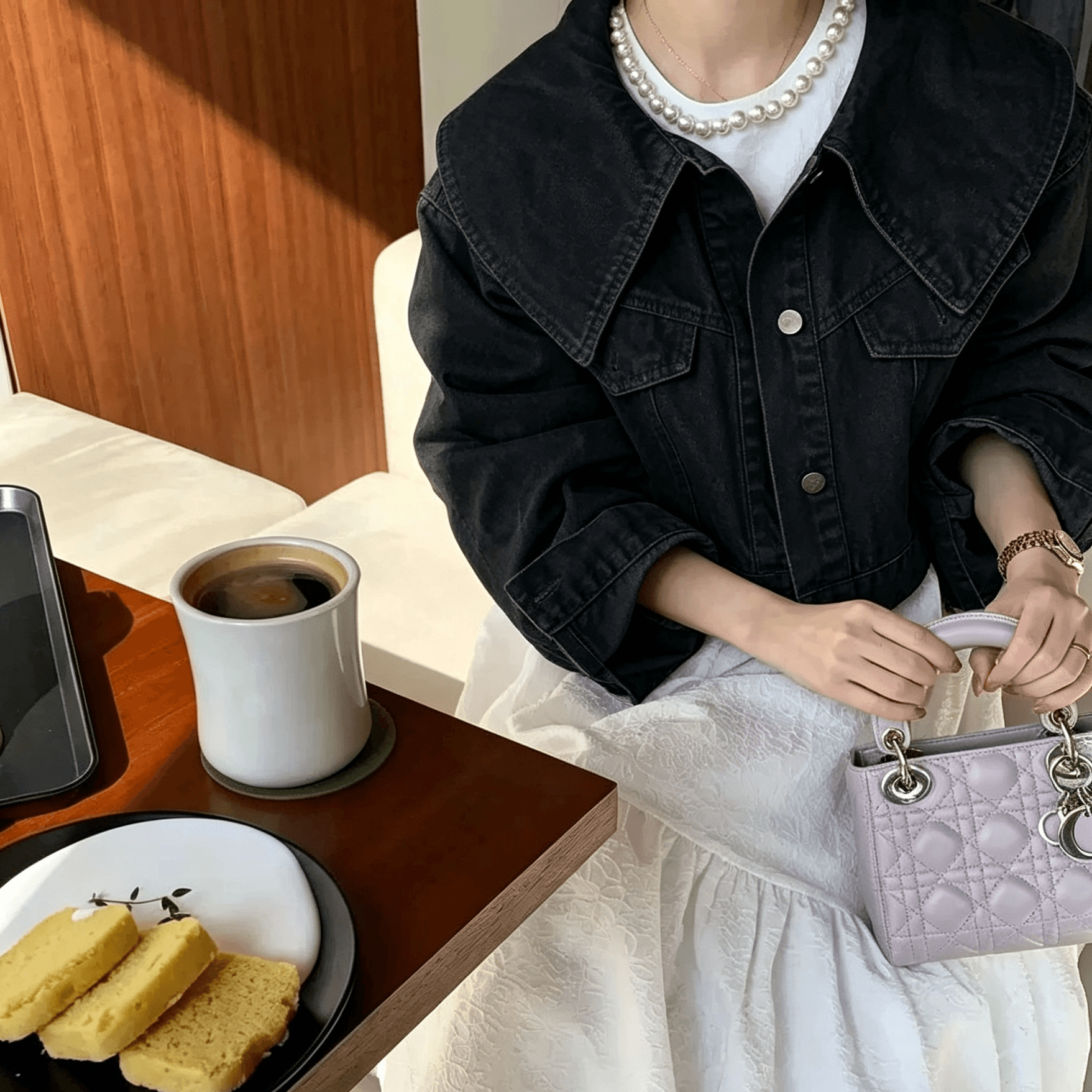 선물 화물 한국 chic 연령 감소 베이비 칼라 루즈핏 캐주얼 다용도 긴팔 쇼트 스타일 데님 재킷 맨위 여성 상세 이미지 7
