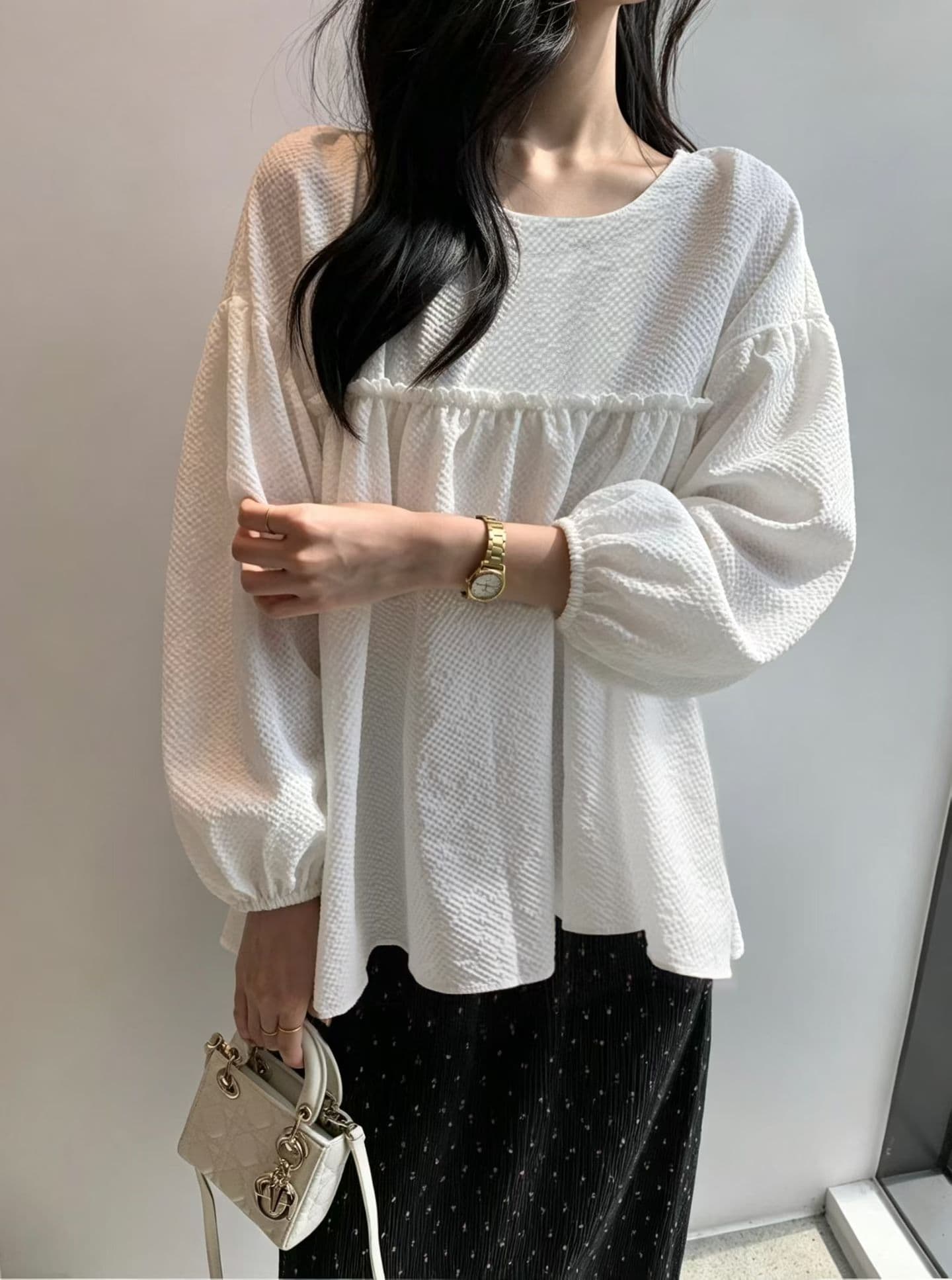 선물 화물 한국 스타일 이른 가을 인형 셔츠 셔츠 상세 이미지 2