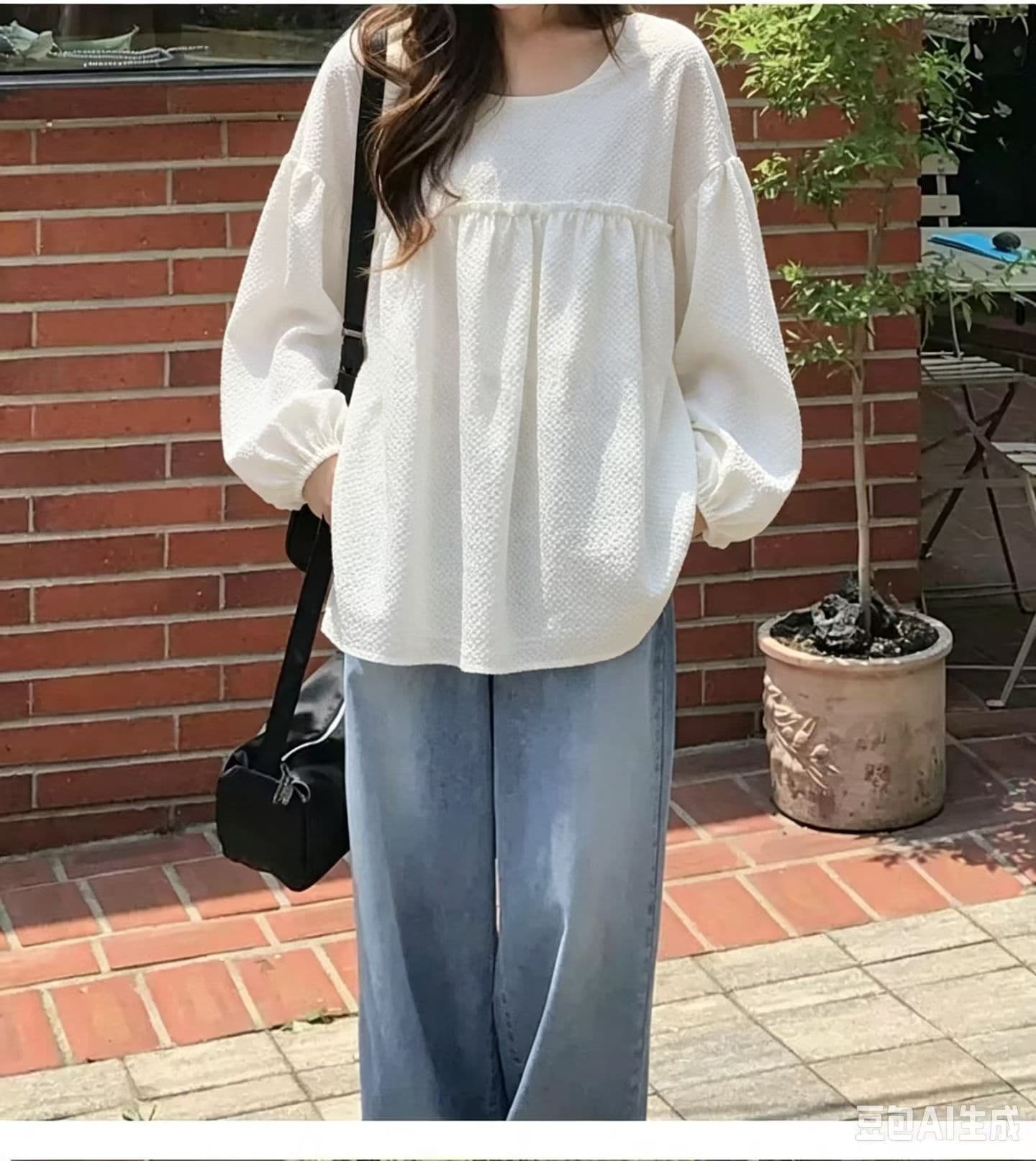 선물 화물 한국 스타일 이른 가을 인형 셔츠 셔츠 상세 이미지 4