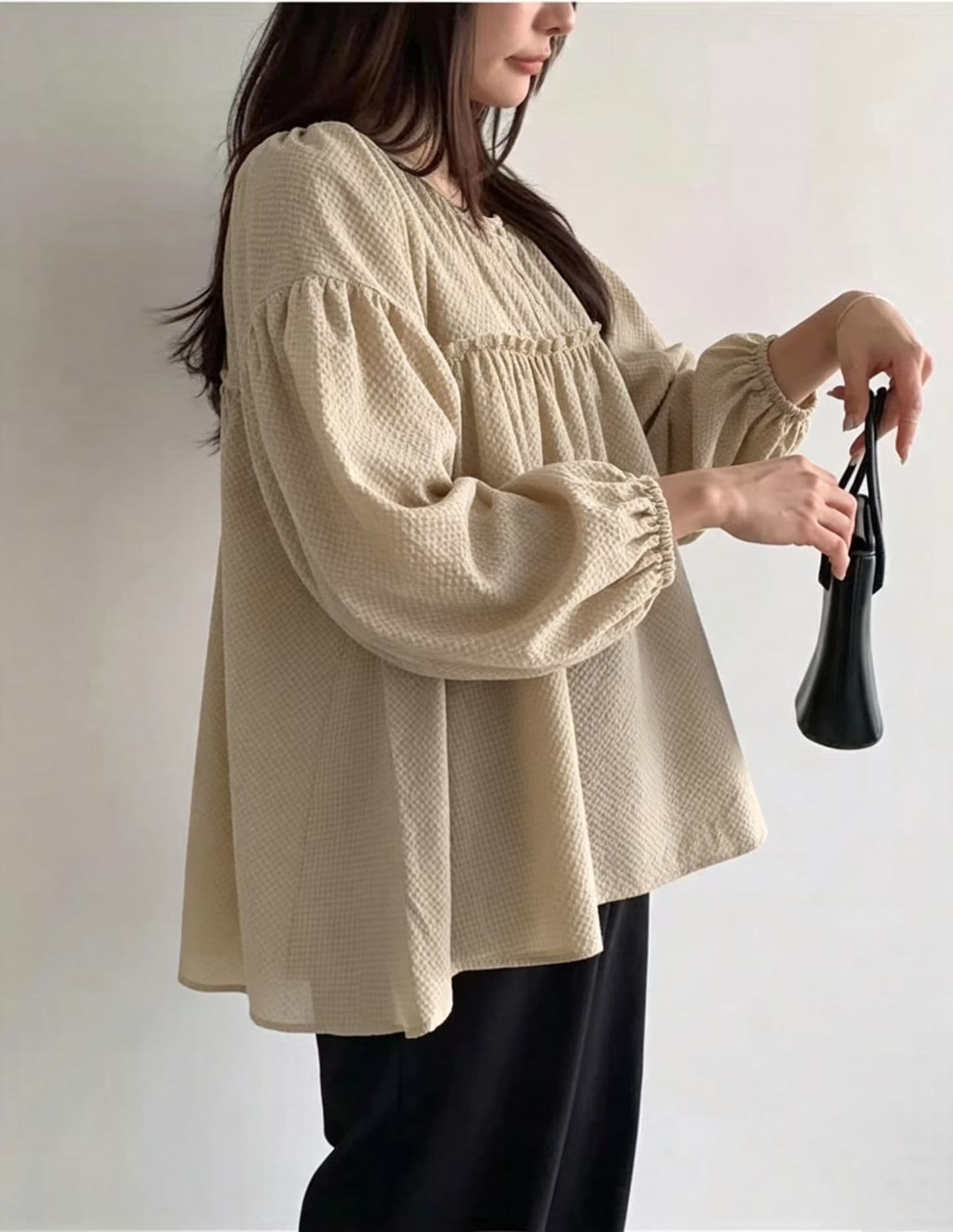 선물 화물 한국 스타일 이른 가을 인형 셔츠 셔츠 상세 이미지 8