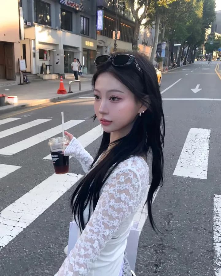 크기 있음 업데이트 프랑스식 V넥 긴팔 레이스 셔츠 티셔츠 여성 가을 순수한 욕망 인사이드 가져 가라. 기본 셔츠 타이트 맨위 상세 이미지 7