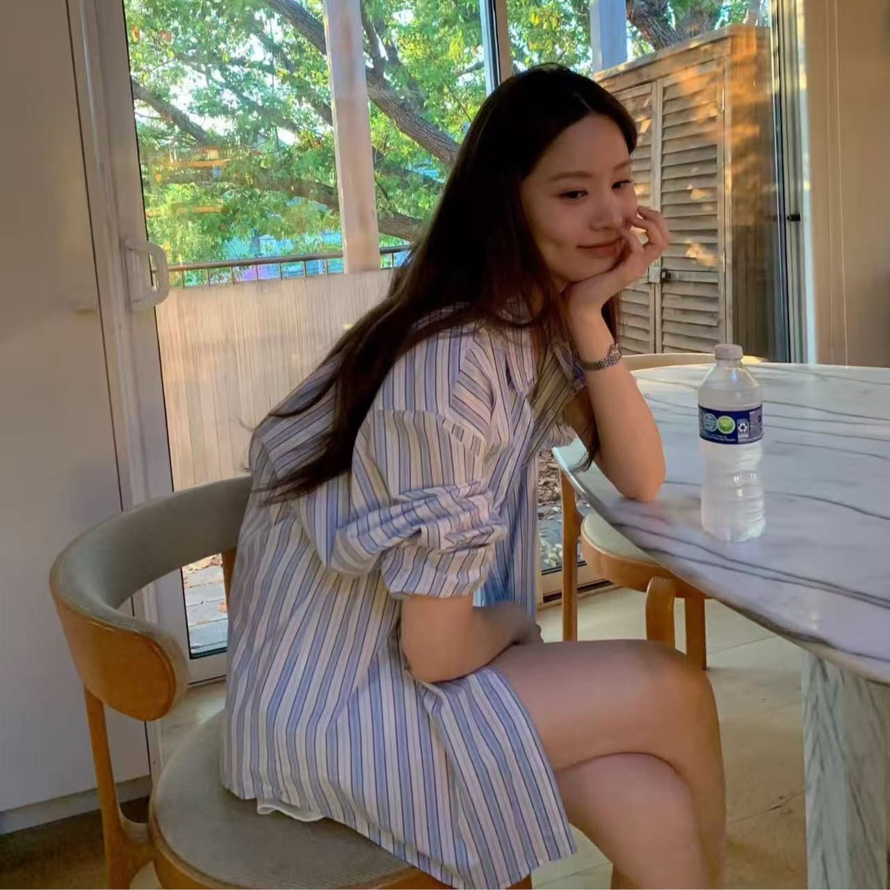 크기 있음 업데이트 ins 보 주님 섹션 일상 아니요 폐기 됨 한 부서 품격 루즈핏 다용도 스트라이프 긴팔 여성 셔츠