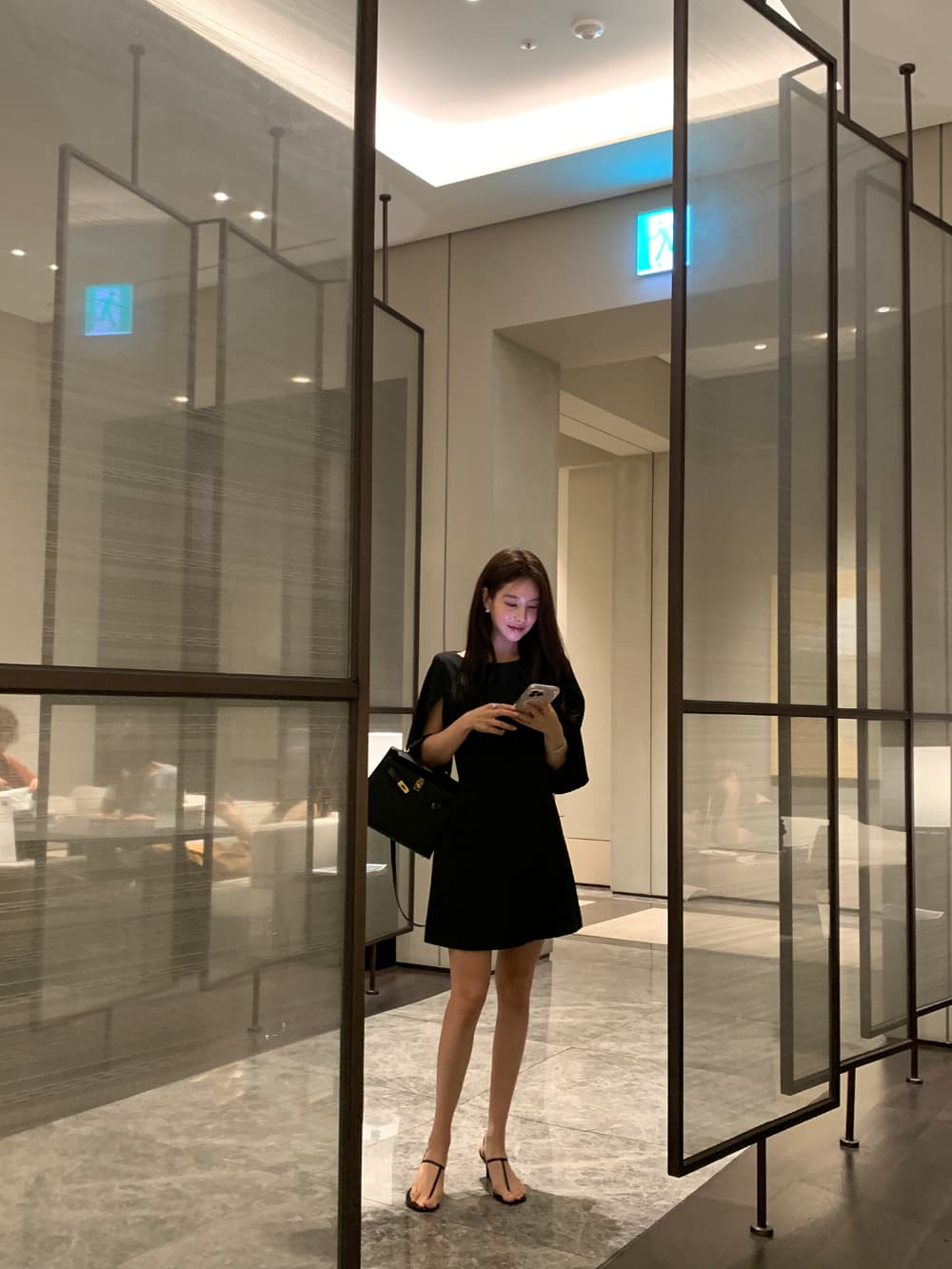 크기 있음 업데이트 프랑스식 우아함 품격 레트로 트임 소매 허리 수축 슬림해 보이는 빛 요리 한 바람 드레스 상세 이미지 65