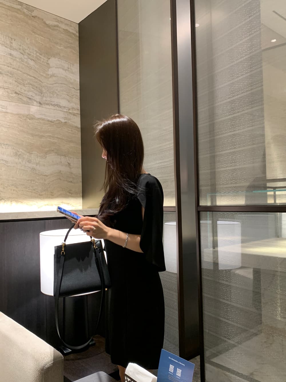 크기 있음 업데이트 프랑스식 우아함 품격 레트로 트임 소매 허리 수축 슬림해 보이는 빛 요리 한 바람 드레스 상세 이미지 72