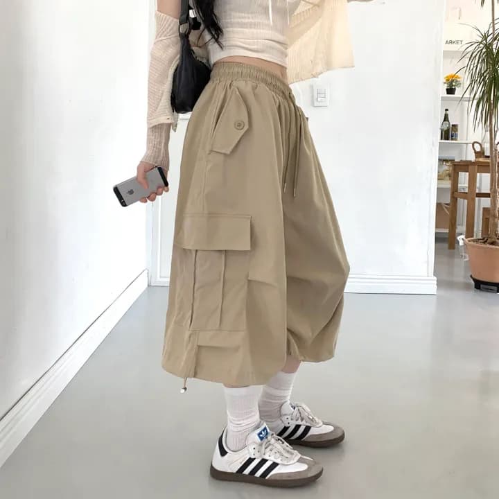 크기 있음 업데이트 ins 보 주님 섹션 한 부서 작은 대중 루즈핏 중성 바람 다용도 거리 차가운 잘 생긴 소녀 캐주얼 바지 상세 이미지 11