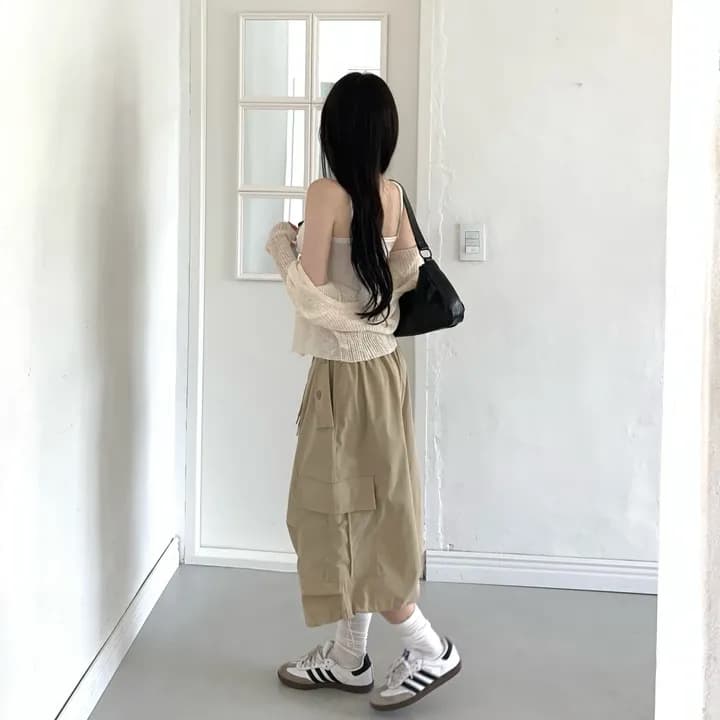 크기 있음 업데이트 ins 보 주님 섹션 한 부서 작은 대중 루즈핏 중성 바람 다용도 거리 차가운 잘 생긴 소녀 캐주얼 바지 상세 이미지 18
