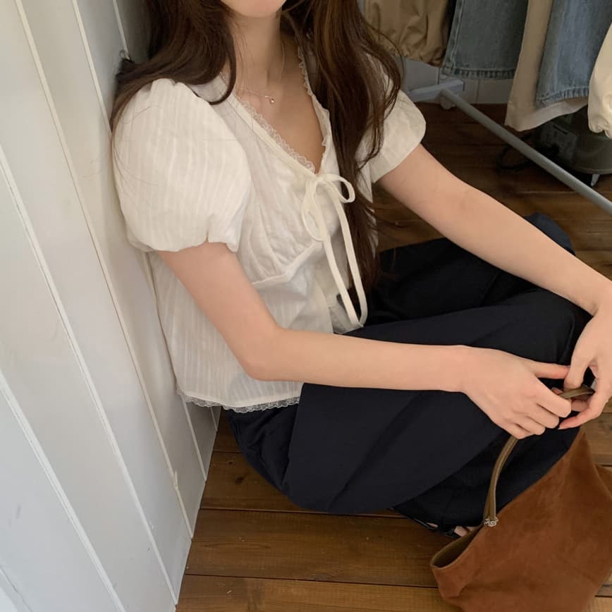 크기 있음 업데이트 ins 보 주님 섹션 한 부서 미니멀리즘 다용도 신선함 일상 작은 셔츠 블라우스 맨위 이미지 3
