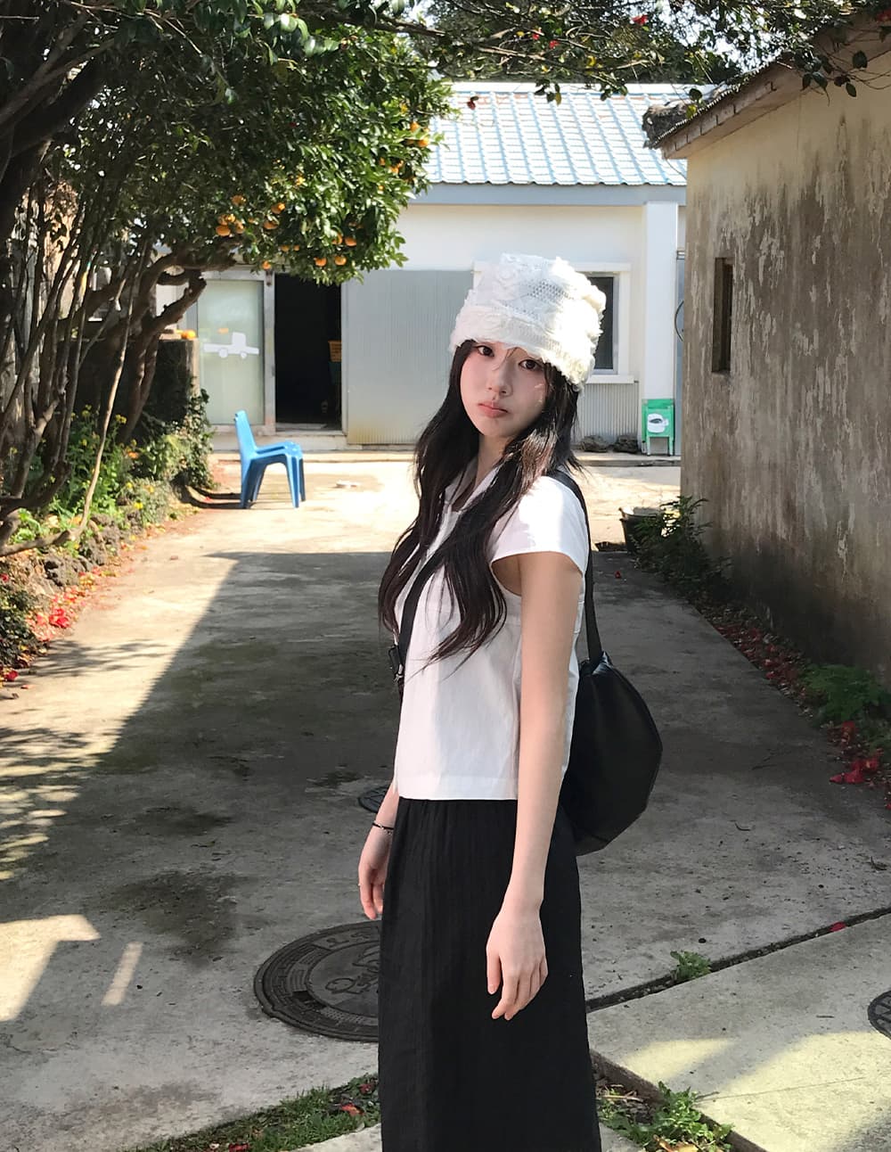 크기 있음 업데이트 한국 chic 캐주얼 품격 세 버클 폴로 칼라 루즈핏 다용도 일상 작은 셔츠 맨위 상세 이미지 12