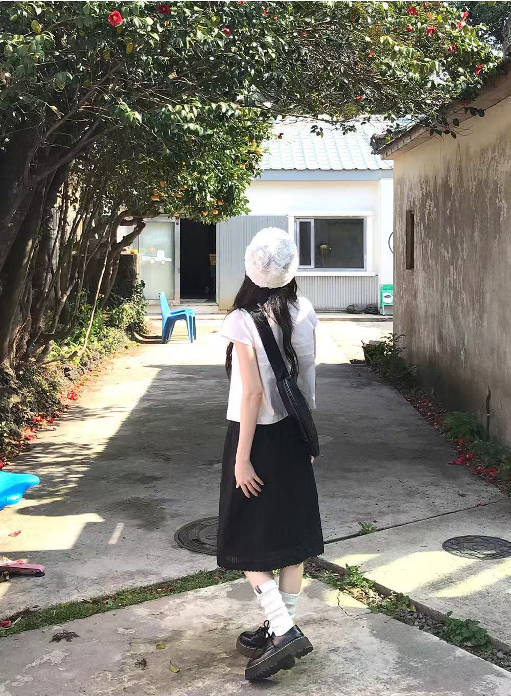 크기 있음 업데이트 한국 chic 캐주얼 품격 세 버클 폴로 칼라 루즈핏 다용도 일상 작은 셔츠 맨위 상세 이미지 16