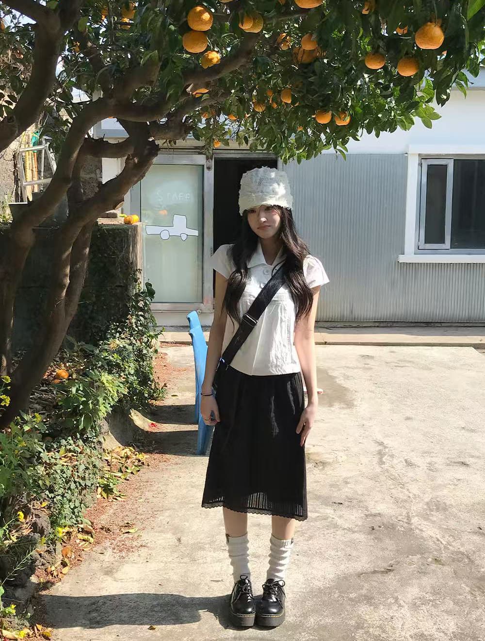크기 있음 업데이트 한국 chic 캐주얼 품격 세 버클 폴로 칼라 루즈핏 다용도 일상 작은 셔츠 맨위 상세 이미지 18