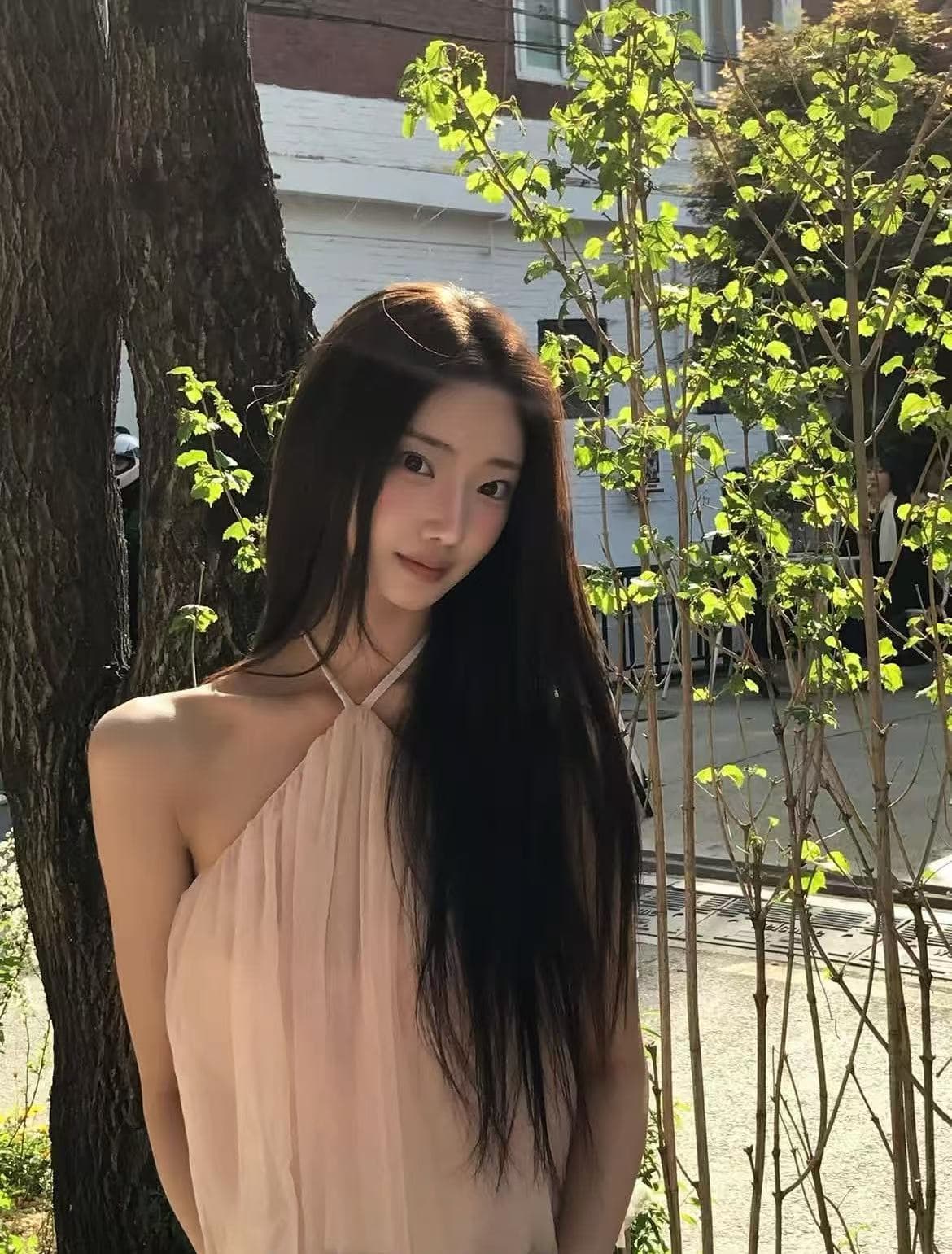 크기 있음 업데이트 ins 보 주님 섹션 한 부서 미니멀리즘 품격 우아함 망사 요정 요정 행침 목 캐미솔 상세 이미지 1