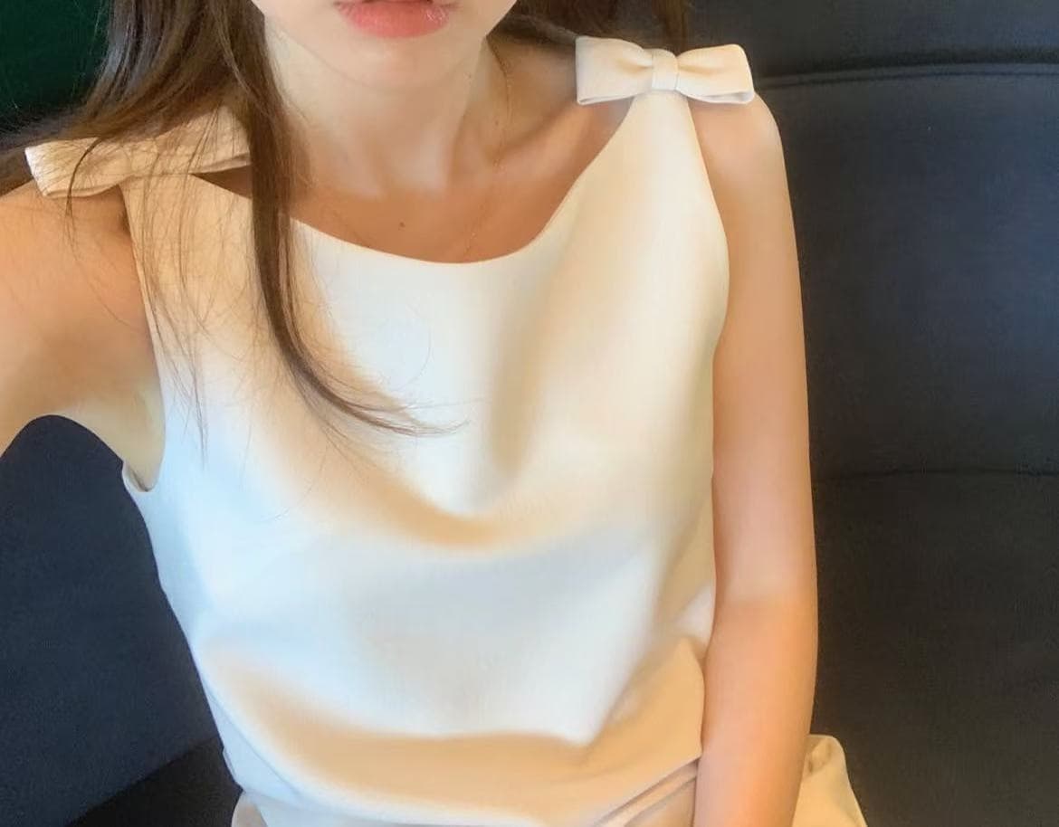 크기 있음 업데이트 한 부서 미니멀리즘 품격 나비 매듭 귀여운 연령 감소 보트넥 작은 샤넬 스타일 드레스 상세 이미지 5