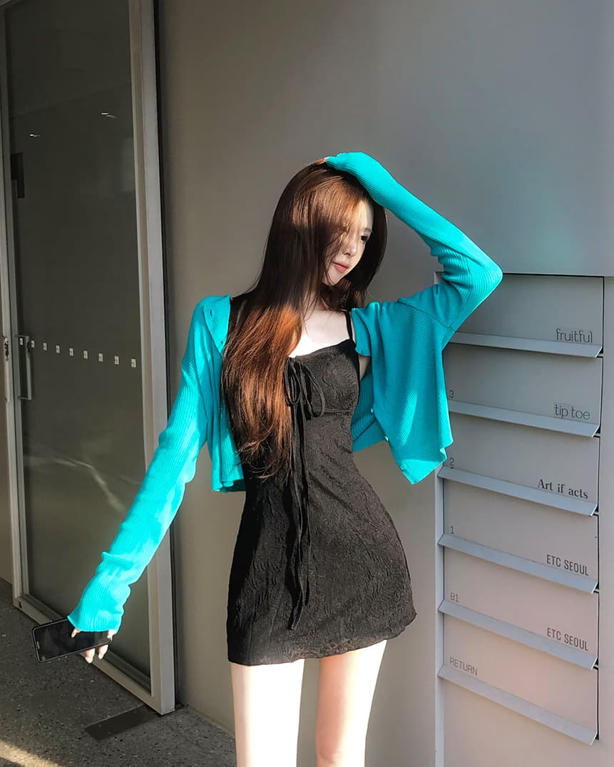 한 부서 품격 우아함 다용도 일상 출퇴근 허리 수축 슬림해 보이는 슬립 드레스 상세 이미지 15